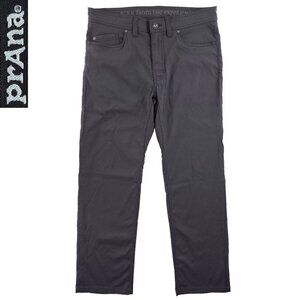 prAna Brion Pants Slim Fit Stretch Hiking UPF 50+ Men's "32x32" Actual 34x29